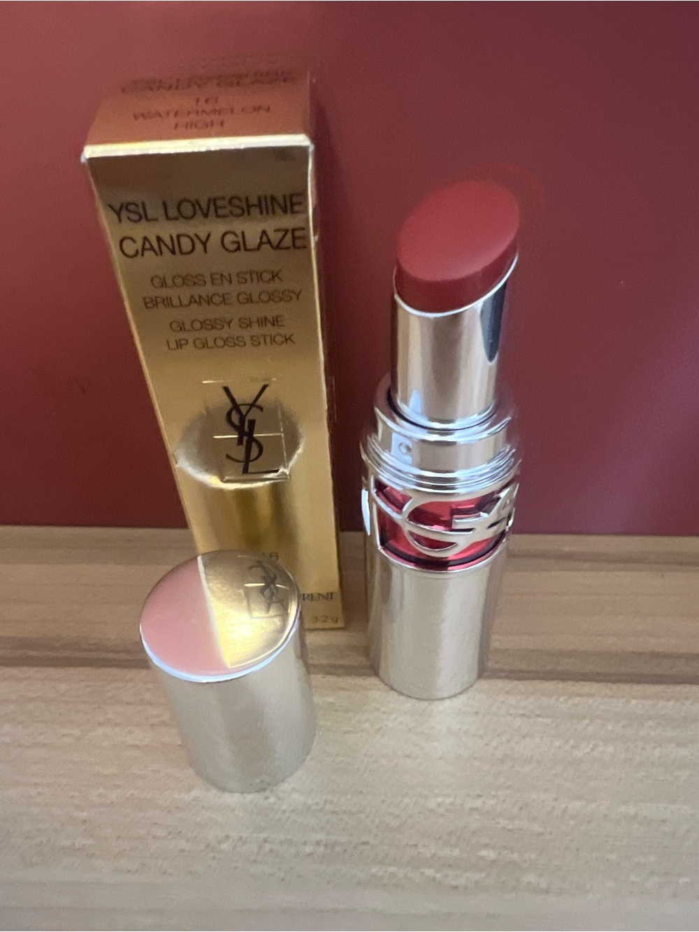 Yves Saint Laurent LoveShine Candy Glaze #16 watermelon high NIB